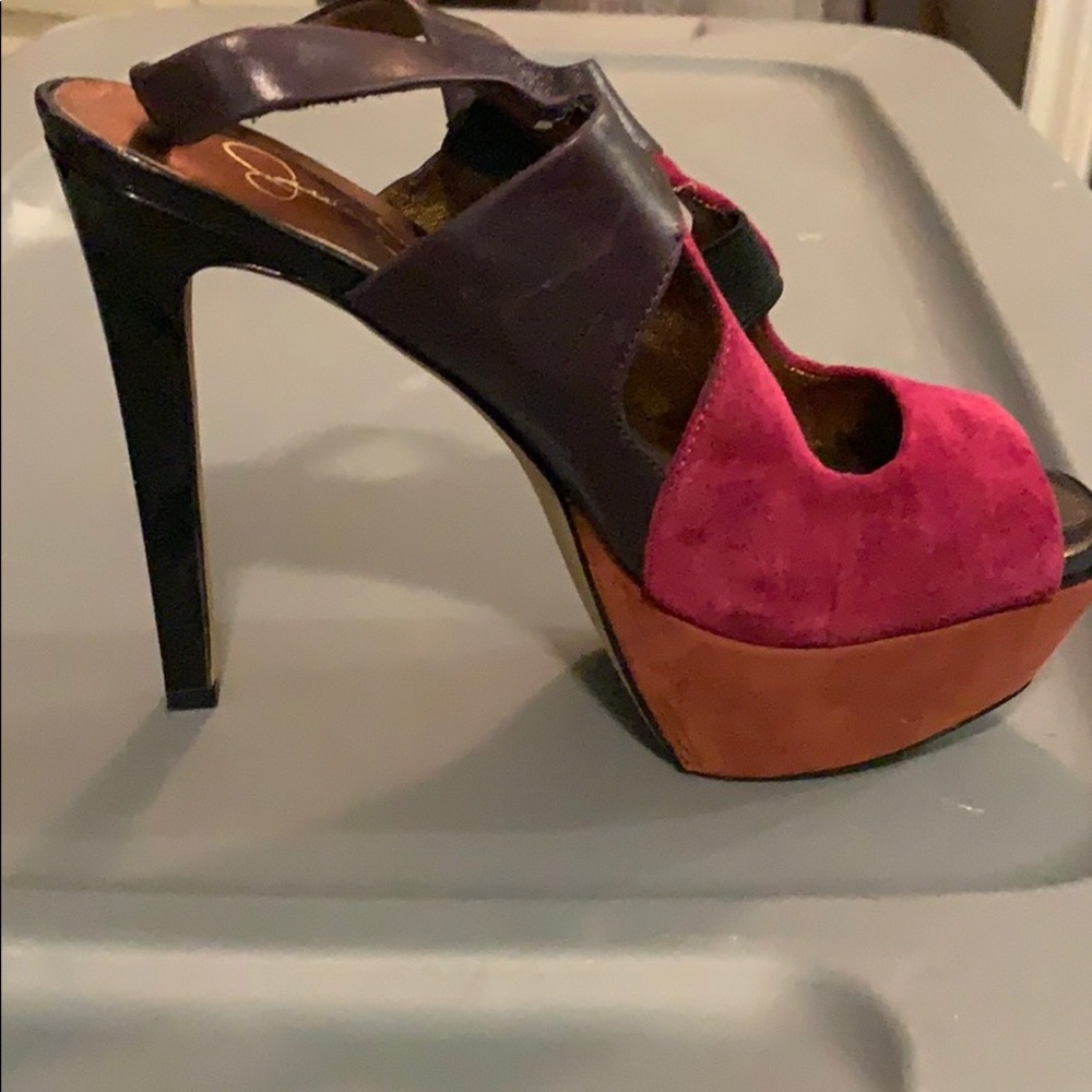 Jessica Simpson Colorblock heels - Picture 2 of 12